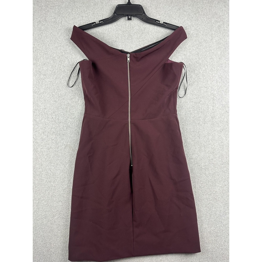 Parker Rory Dress Womens Small Purple Off Shoulder Bodycon Party Wedding NWT - Picture 9 of 11